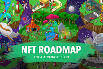 create an roadmap illustration for your nft project