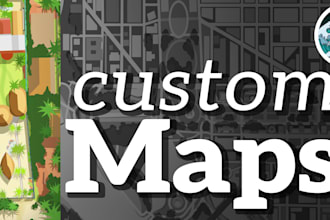 digitally illustrate any satellite map for your custom needs