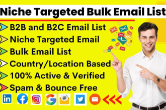 collect niche targeted active and bulk email list validation for email marketing