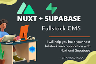 create fullstack app with vue, nuxt and supabase