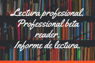 do your professional editorial reader