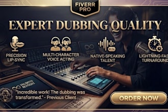 do voiceover , dubbing , narrations in hindi