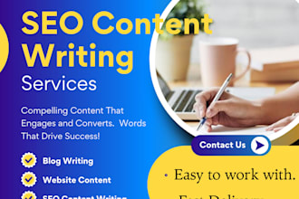 write SEO optimized blog posts that rank on google