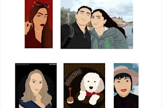 draw realistic personalized cartoon of you