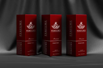 do premium perfume box packaging and label design