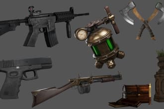 create game ready 3d assets for your ue or unity project