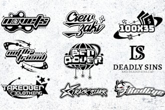 do an exclusive urban logo design for your clothing and streetwear brand