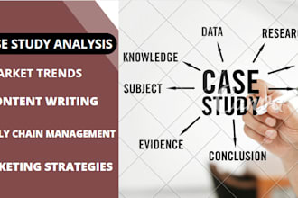 do case study analysis, research and content writing
