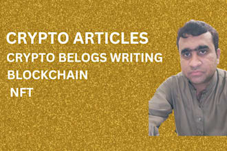 write SEO optimized crypto articles nft and blockchain