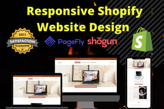 clone responsive shopify website as a shopify expert by pagefly, shogun,gempages