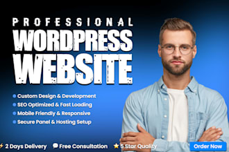 craft and publish your dream custom wordpress website with modern UX, SEO