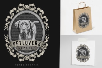 do retro hand drawn and vintage logo for your company