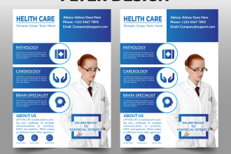 design business flyers and marketing materials one pager