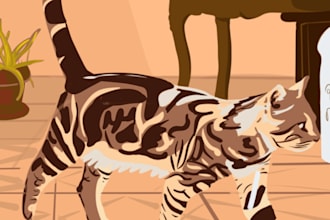 draw custom digital illustrations for you