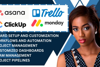 your monday crm, asana, trello, clickup consultant, monday project management