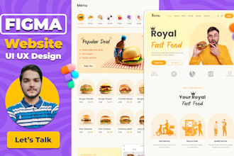 do figma ui design, figma website design, website ui ux, website mockup