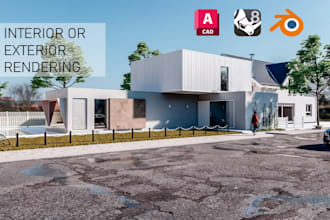 architectural 3d design and rendering interior, exterior