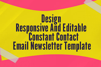 design an editable constant contact template professionally