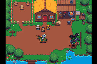 create pixel art top down character