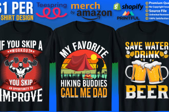do trendy custom t shirt designs and bulk t shirt design