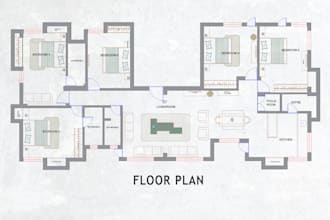 do 2d furniture floor plan layout