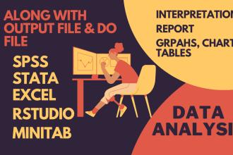 do data analysis regression spss stata excel rstudio minitab