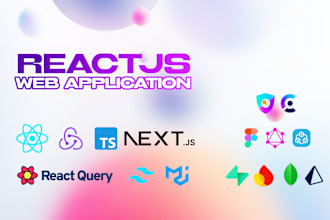 make web app using react js or nextjs