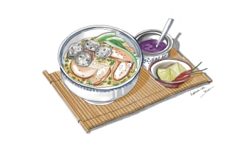 create pencils ink sketch food and drink illustration