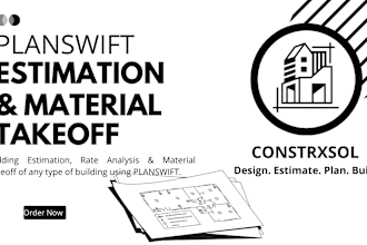 do building estimation and material takeoff using planswift