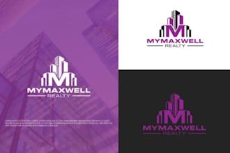 do modern minimalist or art text logo design