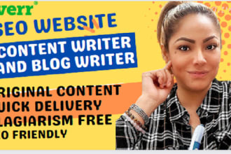 be your SEO website content writer