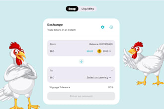 create a fork of pancakeswap uniswap dex exchange for crypto tokens tradings