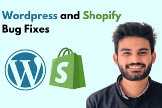 fix wordpress shopify website responsiveness issues or bugs