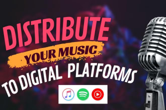 distribute your songs for more than 30 digital platforms