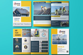 create smart brochure design, bifold, trifold company profile, proposal, booklet