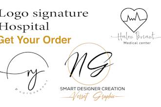 design handwritten, signature, scripted, cursive logo