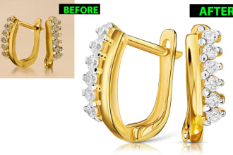 do high end jewelry image retouching and product photo editing