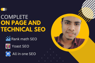 do on page seo and technical optimize of wix, shopify and wp website