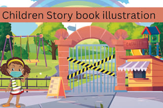 draw children book illustrations and book illustration