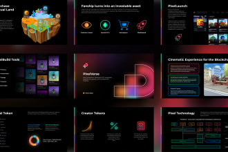 create presentation and investor pitch deck slides design
