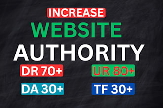increase domain rating dr ahrefs ur moz da majestic tf