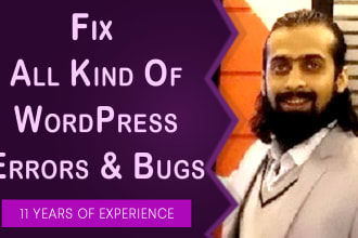 fix all your website and wordpress errors in 24 hours