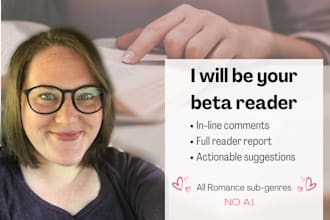 beta read your romance manuscript