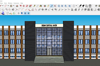 make 3d model on sketchup in a very short time