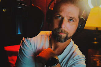 narrate your fantasy audiobook in english with a male voice