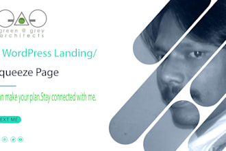 design responsive wordpress landing or squeeze page with elementor pro
