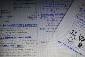 gracefully handwrite any documents, study notes, and letters for you