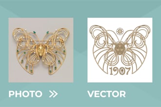 trace vector, jpeg to vector, manual vector tracing