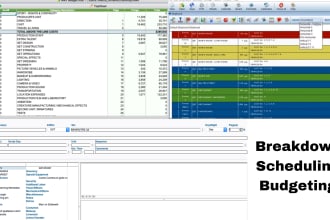 make film breakdown, schedule and budget with movie magic