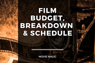 make film breakdown, schedule and budget with movie magic
